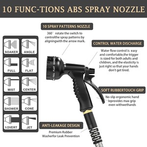 สายยางรดน้ำสวนแบบหนาพิเศษ 75 ฟุต ทำจากสแตนเลส ป้องกันการพันกัน ทนทาน พร้อมข้อต่อทองเหลืองแท้ขนาด 3/4 นิ้ว - Product Image 3