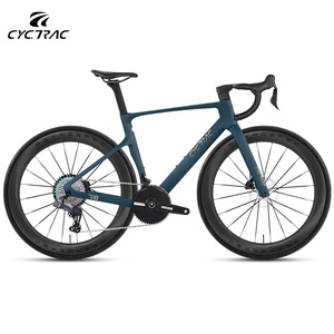 Vélo de route en fibre de carbone CYCTRAC R18 Racing Edition, freins à disque doubles, suspension, 13 vitesses variables, R18 (version course) en fibre de carbone - Product Image 3