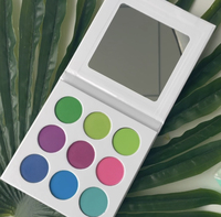 Palette de fards à paupières de luxe de haute qualité 9 couleurs + Eyeliner et Mascara waterproof - Maquillage végétalien longue tenue en gros