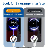 Cable de Carga Rápida Inteligente de Buena Calidad Directamente de Fábrica, 66W 6A CE, Longitud Personalizable para Teléfono Móvil Honor