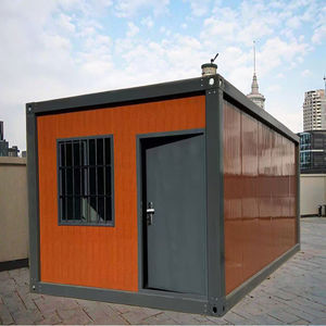 40ft วิลล่าแผงแซนวิชของโรงแรมในโรงเรียนการออกแบบที่ทันสมัยสำหรับบ้านตู้คอนเทนเนอร์เหล็กเบาระบายอากาศได้ดีดีไซน์ทันสมัย - Product Image 1