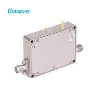 Gwave SMA Femelle 28dB Gain 5dB Bruit Figure 50KHz-20GHz 50 Ohm Amplificateur à faible bruit (LNA) Modèle LNA-50K20G-G28-P15 Amplificateurs RF
