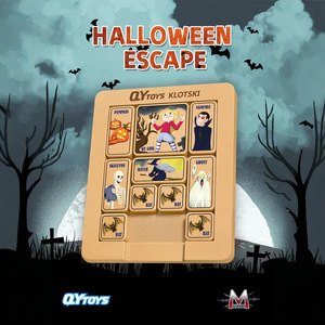 QY Toys Klotski 18x15cm Magnetic <b>Sliding</b> <b>Puzzle</b> Halloween Theme Toy for Kids - Product Image 3