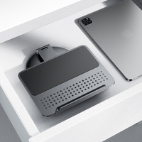 Jospree dudukan kantor X97, 2-in-1 tugas berat dengan dudukan ponsel & Tablet aluminium paduan dapat disesuaikan untuk ergonomis