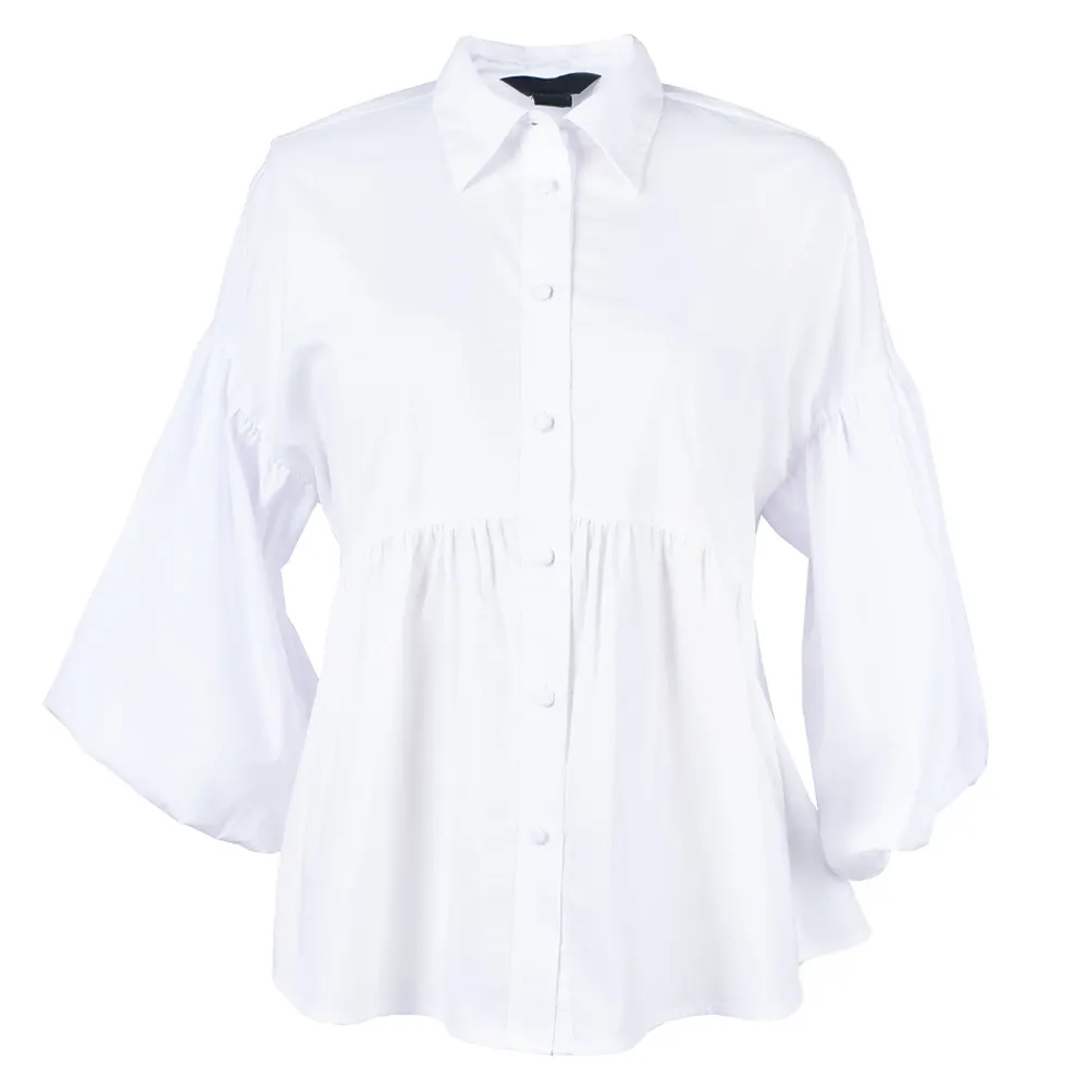 Blusa holgada informal para mujer, camisa elegante para oficina