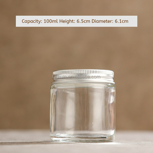 Wholesale 100ml/200ml Custom Logo Empty Glass Candle <b>Jars</b> with Lids Small Candle Containers & Lanterns - Product Image 4