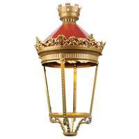 Nouvelle applique murale LED extérieure de luxe Austar Palacio Crown Top en aluminium 5000K lumière du jour, style palais, pour usage urbain et résidentiel