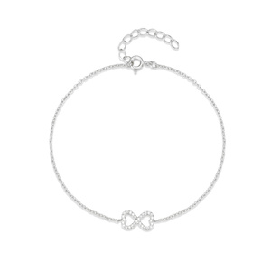 Pulsera CANNER de Plata S925 con Ocho Circonitas Especiales, Diseño Simple, Gran Venta para Mujeres - Product Image 1