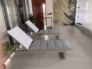 Chaise longue de piscine Yonghao, fabrication métallique depuis 30 ans, lit de soleil, chaise de plage, chaises longues pliantes en aluminium/acier personnalisées, extérieur - Product Image 3