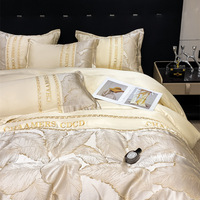 Ensemble de literie pour hôtel 100% soie 4pcs ensembles de draps de lit vente en gros