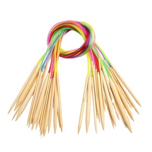 18 paires d'aiguilles à <span class=keywords><strong>tricoter</strong></span> circulaires en bambou 75 pièces <span class=keywords><strong>15</strong></span> tailles ensemble d'aiguilles à <span class=keywords><strong>tricoter</strong></span> à double pointe Kits d'outils de tissage - Product Image 1