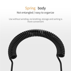 Spring Earphone <strong>Code</strong> 3.5mm Jack Male to Male Audio Cable Aux Cable for Car LG Samsung Galaxy - Product Image 5