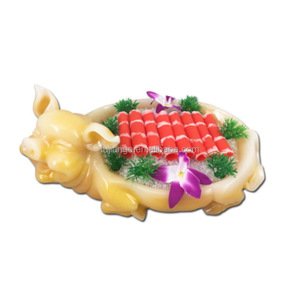 จานซาชิมิ จานขนมหวานเซรามิกญี่ปุ่น จานเซรามิกรูปสี่เหลี่ยมผืนผ้าสำหรับติ่มซำ จานสำหรับโรงแรมร้านอาหาร ซูชิ <span class=keywords><strong>แซลมอน</strong></span> - Product Image 1