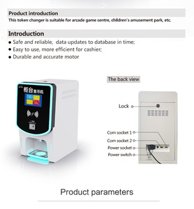 Dispensador de Monedas y Fichas de Juego para Arcade de Autoservicio de Escritorio con Construcción Metálica y Soporte en Inglés - Product Image 4
