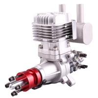 Moteur à essence monocylindre RCGF 35cc à refroidissement par air avec échappement arrière pour avion RC, en métal, pour véhicules RC à deux temps