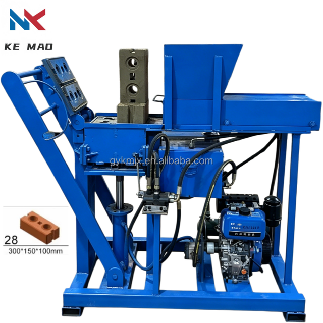 Fast Curing diesel Hydraulic Clay Brick Maker High Density Compressed Earth