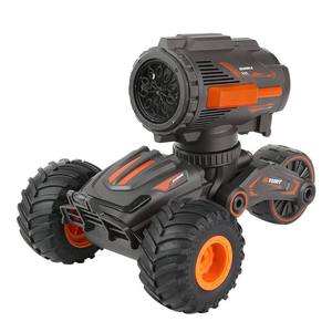 Voiture télécommandée acrobatique à bulles, jouet transformable à une touche avec lumières et musique, recharge USB, orange et vert, cadeau pour enfants - Product Image 6