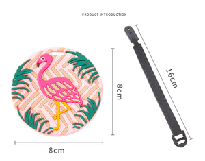 Étiquette de bagage personnalisée en silicone souple et PVC, motif animal 3D 2D, accessoires de voyage, étiquette de bagage imperméable et durable, dessin animé pour enfants - Product Image 6