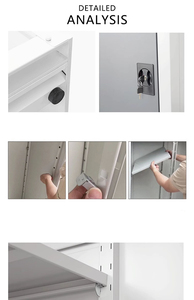 Ngoài trời không thấm nước kim loại vườn lưu trữ tủ nhà ban công kim loại lưu trữ tủ giặt tủ - Product Image 6