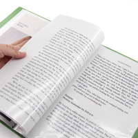 Tamaño de color personalizado A4 PP cubierta 30 carta bolsillo pantalla libros transparente impermeable Oficina archivo carpeta de documentos