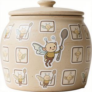 Small Business <b>Kitchen</b> Custom Logo Food Paper Label Box Seal Chicken Burger Restaurant PVC Cup <b>Sticker</b> - Product Image 5