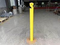 Fabricants de bornes de sécurité, borne de sécurité en acier souterraine, fixation au sol avec béton pour parking/rue/entrepôt