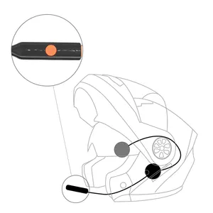 Voiture Neue Produktideen 2021 Helm Intercom Headset BT 5.0 Wasserdichtes Mikrofon mit Geräusch unterdrückung Motorrad helm Headset