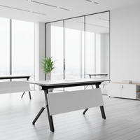 Nouvelle table de réunion de bureau pliable, table de conférence, table d'étude pour étudiants