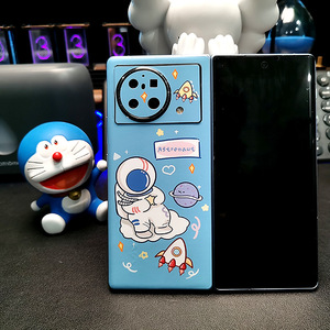 Étui de téléphone Vivo X Fold, design astronaute de dessin animé, TPU PC, antichoc, coque arrière pliable pour téléphone - Product Image 2