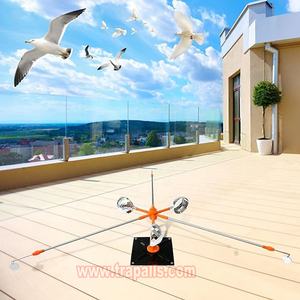 Buitendak Telescopische Paal Houd Duif Weg Vogel Spinnen Afschrikapparaat 360 ° Reflecterende Vogelafweerder - Product Image 6