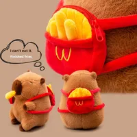Peluche Capybara Super Douce en Gros, Ours de Dessin Animé Mignon en Coton PP, Cadeau d'Anniversaire Amusant, Compagnon Ludique pour Soulager le Stress
