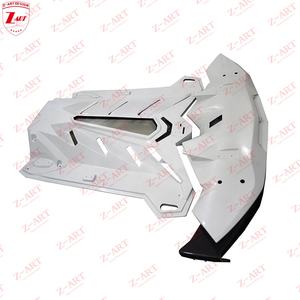 Alerón Trasero Z-ART 2011-2022 <span class=keywords><strong>SVJ</strong></span> para Lamborghini <span class=keywords><strong>Aventador</strong></span>, Alerón Trasero de Fibra de Carbono Seca + Tapa del Motor para LP700 LP720 LP740 LP750 <span class=keywords><strong>Roadster</strong></span> - Product Image 5