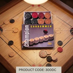 <b>Wooden</b> Carrom Men Chess Set Double Sided Threaded <b>Game</b> Pieces Educational Board <b>Game</b> Custom Printing Portable for 2 Players - Product Image 4