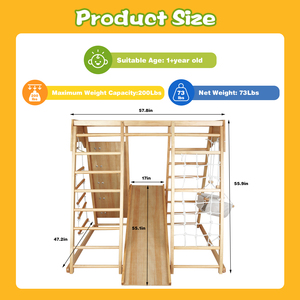 Juego <span class=keywords><strong>de</strong></span> escalador <span class=keywords><strong>de</strong></span> madera estilo Montessori, juego <span class=keywords><strong>de</strong></span> <span class=keywords><strong>escalada</strong></span> y tobogán para interiores, parque infantil para interiores - Product Image 5