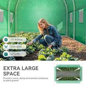 <span class=keywords><strong>Petit</strong></span> cadre en métal Polytunnel portable couvercle en plastique serre <span class=keywords><strong>Tunnel</strong></span> niveau marche dans une mini serre pour jardin - Product Image 4