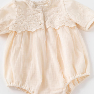 Fabbrica originale per neonata Design 2025 autunno pizzo <span class=keywords><strong>dolce</strong></span> tuta da principessa per 0-2 anni neonata - Product Image 4
