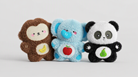 Jouet en peluche personnalisé pour animaux de compagnie, jouet interactif couineur pour chiens, poupée en peluche animale mignonne, fournitures pour animaux de compagnie en gros