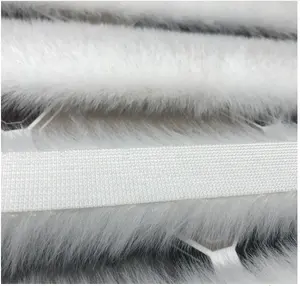 High quality customized fake rabbit fur trim/rabbit fur trimming/faux rabbit fur strips