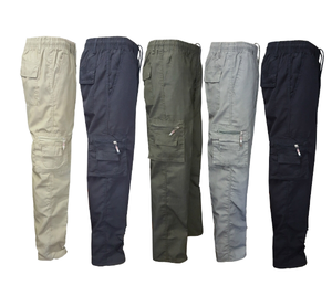 Pantalones Cargo Formales de Alta Calidad, Multicolor, de Algodón y Mezclilla, Ligeros, a la Moda, Personalizados, Holgados para Hombre - Product Image 1