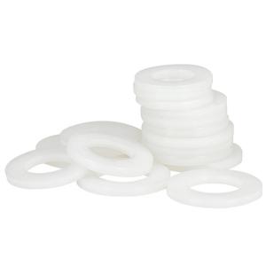 Isolamento Redondo Plain <span class=keywords><strong>Plastic</strong></span> Nylon PA66 Junta Anel PE Branco Preto Fastener Seals Espaçador De Borracha Arruela Plana - Product Image 4