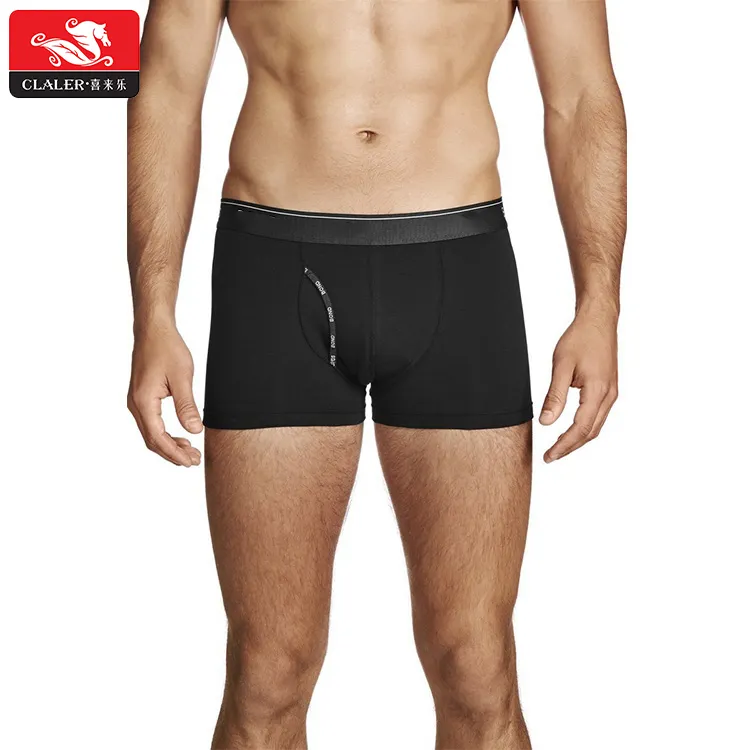 Cómodo suave boxer de algodón de estilo apretado boxer ropa interior de los hombres con logotipo personalizado fábrica de gran calidad a bajo precio rápido