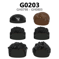 G0200-0207 Jouets de construction miniatures en plastique éducatifs pour enfants, joueurs de football, stars du monde, athlètes professionnels