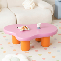 Table basse minimaliste moderne rose en forme de nuage pour petit logement ou appartement – Série Célébrité Internet