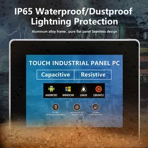 8 Inch IP65 Industrial Touch Screen Panel Pc Capacitive/Resistance Tablet Embedded/Wall Mount/Desktop/VESA Fanless Computer