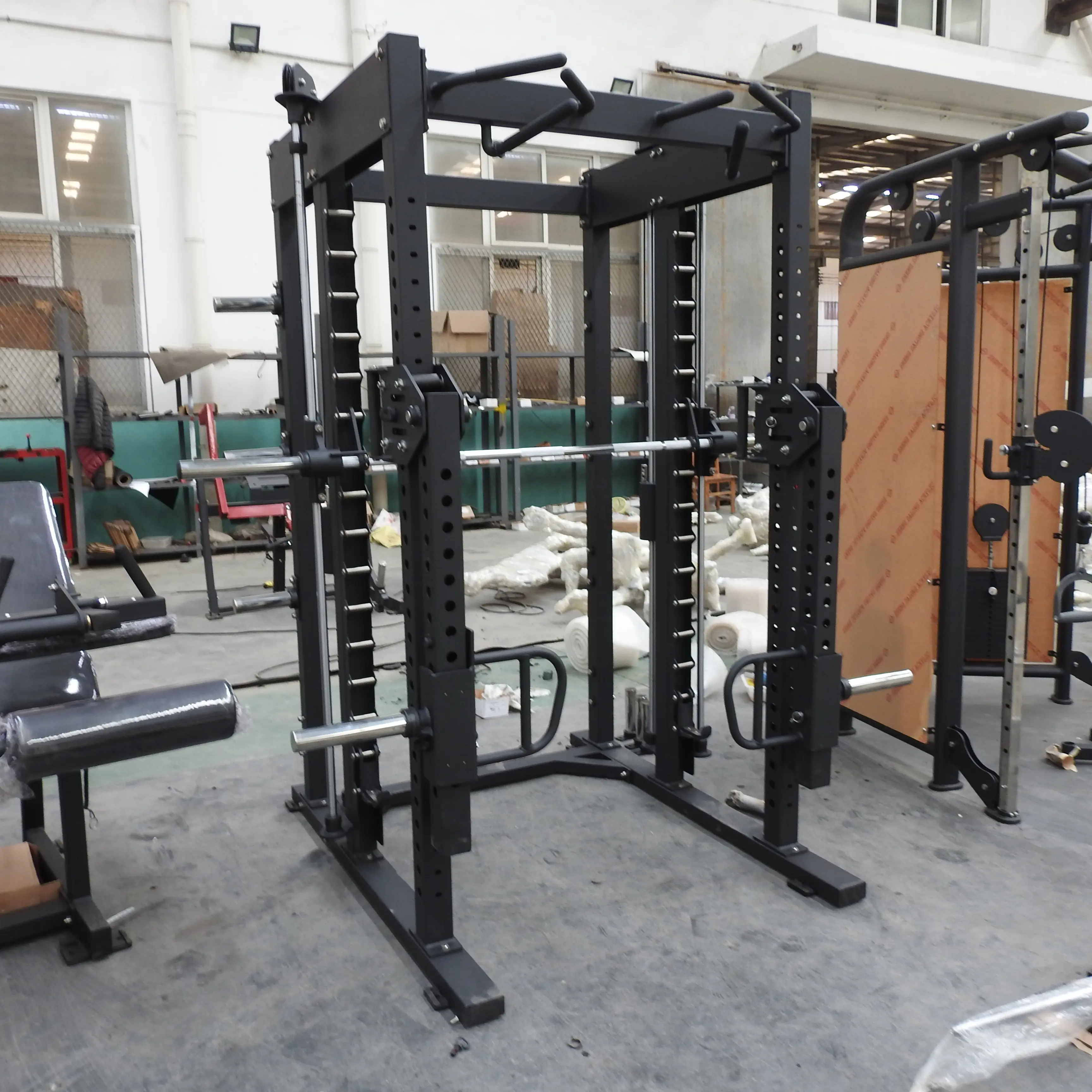 PLD fitness ausrüstung kommerziellen power rack smith maschine mit beweglichen arm für gym