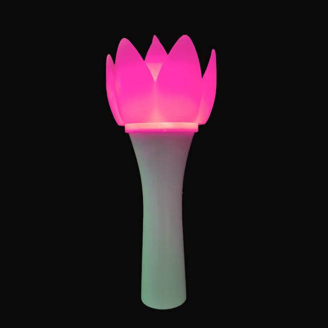 Lotus Flower Shape Light Stick Colorful Light Stick Glow Led Stick With Customized Logo for Concert Party