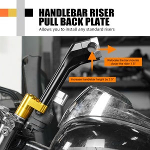 Montante per manubrio in alluminio niceckc rilocazione piastra di trazione supporto per Harley Low Rider <span class=keywords><strong>El</strong></span> <span class=keywords><strong>Diablo</strong></span> 2022 Road Glide FLTRX - Product Image 5