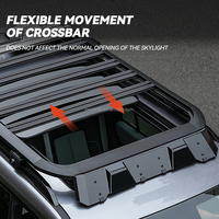 Accessoires extérieurs de mise à niveau One Stop Pièces de rechange automatiques Échelle pliante Barre de toit en alliage pour Byd Leopard 5 Accessoires