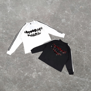 Chemises à capuche en tissu éponge à motif de lettres personnalisées pour hommes, hauts de streetwear surdimensionnés avec logo personnalisé - Product Image 1