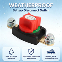 Interrupteur de déconnexion de batterie 12-48V 275A avec borne en laiton, coupe-batterie, isolateur, interrupteur de coupure pour voiture, camping-car, camion, bateau, véhicule marin